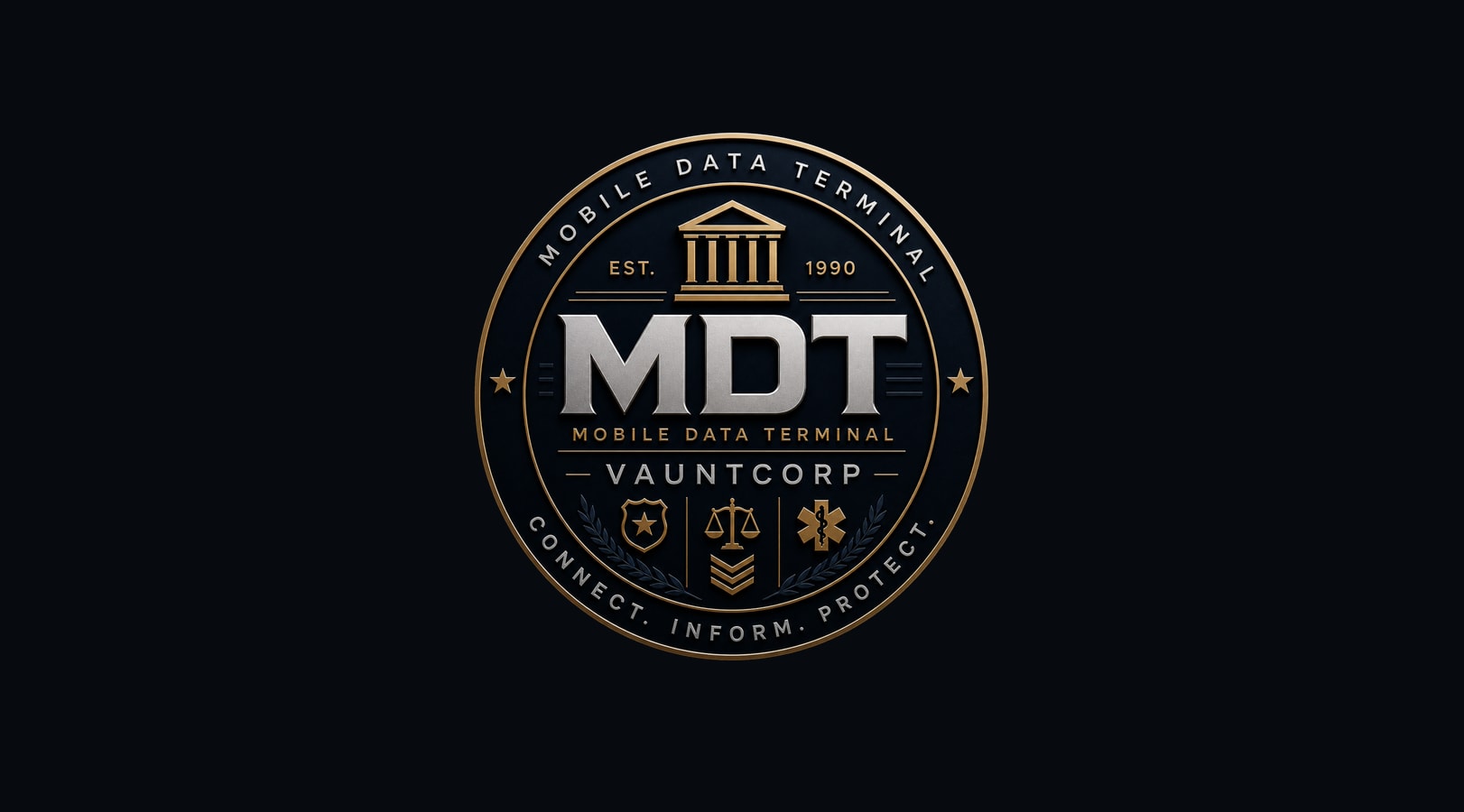 Interface VAUNTCORP MDT centralisant le dispatch, les dossiers et les rapports d'un serveur GTA RP